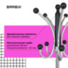 Вешалка-стойка BRABIX "CR-8342" на мраморном диске, металл, 5+4 крючка, цвет черный, 606439, 606439