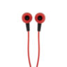 Наушники проводные внутриканальные с микрофоном SONNEN EP-H47RB, 1,1 м, красные/черные, 514129, 514129
