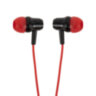 Наушники проводные внутриканальные с микрофоном SONNEN EP-H47RB, 1,1 м, красные/черные, 514129, 514129