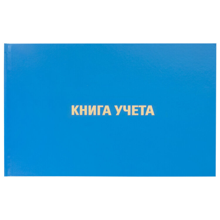 Книга учета 96 л., клетка, твердая, бумвинил, блок офсет, альбомная, А4 203х290 мм, BRAUBERG, 130074, 130074
