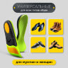 Стельки для кроссовок СПОРТИВНЫЕ КАРКАСНЫЕ, материал PU PRO SPORT, размер RU 38-39 / EU 39-40, с линиями выреза, SHEGRA (ШЕГРА), 700766, 700766
