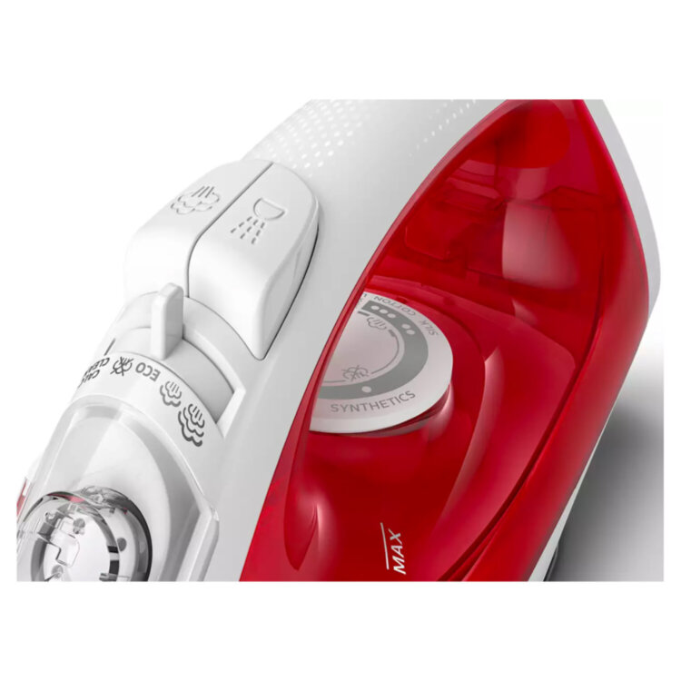 Утюг PHILIPS GC1742/40, 2000 Вт, антипригарное покрытие, самоочистка, красный, 456944