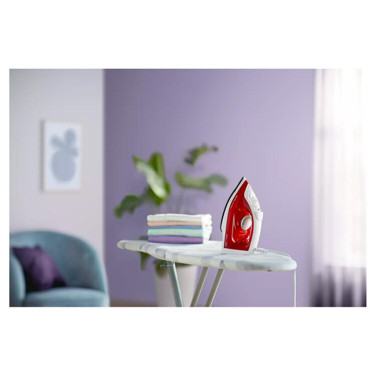 Утюг PHILIPS GC1742/40, 2000 Вт, антипригарное покрытие, самоочистка, красный, 456944