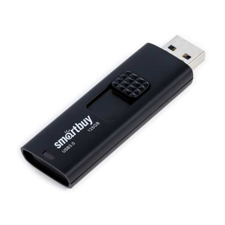 Флеш-диск 128 GB SMARTBUY Fashion USB 3.0, черный, SB128GB3FSK, 513916