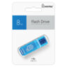 Флеш-диск 8 GB, SMARTBUY Glossy, USB 2.0, синий, SB8GBGS-B, 512178