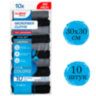 Салфетки из МИКРОФИБРЫ 30х30 см, GRAY & BLACK, big pack, КОМПЛЕКТ 10 штук, 180 г/м2, LAIMA HOME, 700610, 700610