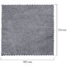 Салфетки из МИКРОФИБРЫ 30х30 см, GRAY & BLACK, big pack, КОМПЛЕКТ 10 штук, 180 г/м2, LAIMA HOME, 700610, 700610