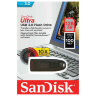 Флеш-диск 128 GB, SANDISK Cruzer Ultra, USB 3.0, черный, SDCZ48-128G-U46, 512231