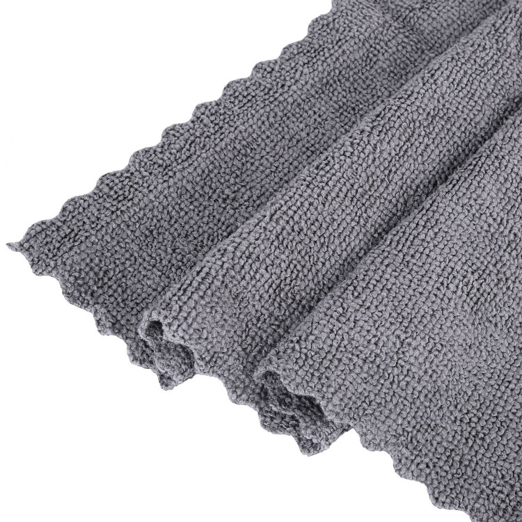 Салфетки из МИКРОФИБРЫ 30х30 см, GRAY, big pack, КОМПЛЕКТ 10 штук, 180 г/м2, LAIMA HOME, 700609, 700609