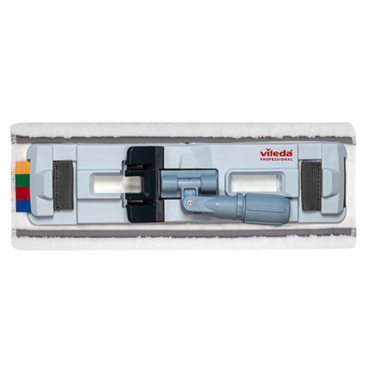 Насадка МОП плоская 40 см, VILEDA PROFESSIONAL "МикроПур УльтраСпид Про", уши (ТИП УВ) микрофибра, белый, 167281, 703631