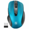 Мышь беспроводная DEFENDER Prime MB-053, USB, 5 кнопок + 1 колесо-кнопка, оптическая, бирюзовая? 52054, 513820