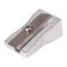 Точилка BRAUBERG "Style", металлическая клиновидная, в картонной коробке, 222484, 222484