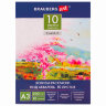 Папка для акварели С ЭСКИЗОМ, БОЛЬШАЯ А3, 10 л., 200 г/м2, 297х420 мм, BRAUBERG, 110065, 111065, 111065