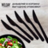 Нож одноразовый пластиковый 180 мм, черный, КОМПЛЕКТ 50 шт., ЭТАЛОН, WELDAY (ВЭЛДЭЙ), 607841, 607841