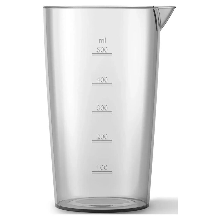Блендер погружной PHILIPS HR2534/00, 650 Вт, 1 скорость, 1 насадка, стакан, белый, 456935