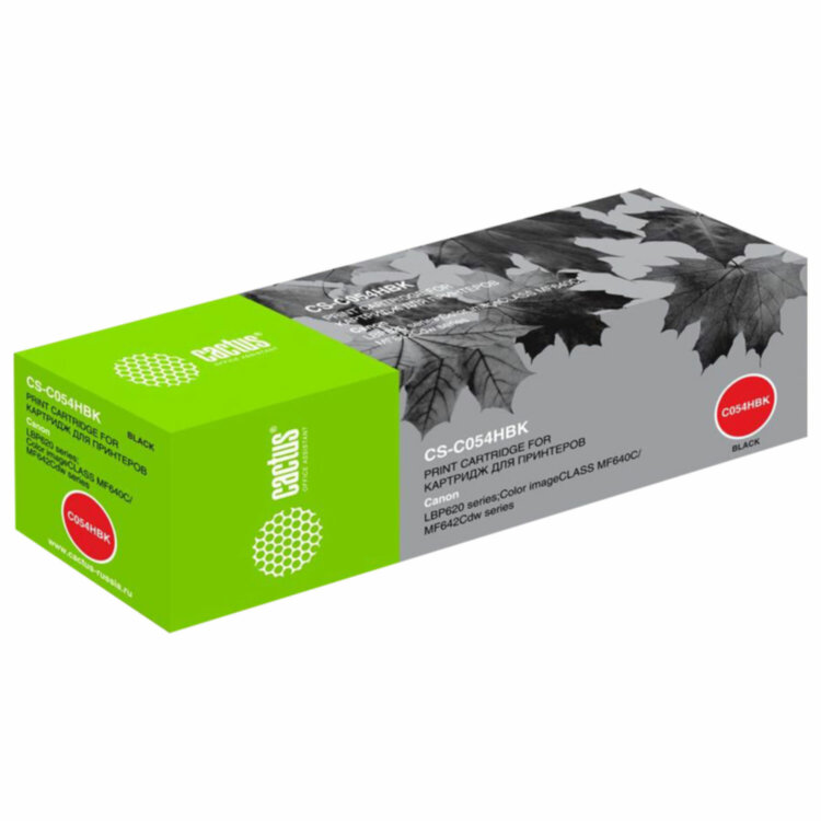 Картридж лазерный CACTUS (CS-C054HBK) для Canon LBP 621/623, MF 641/643/645, черный, ресурс 3100 страниц, 363773