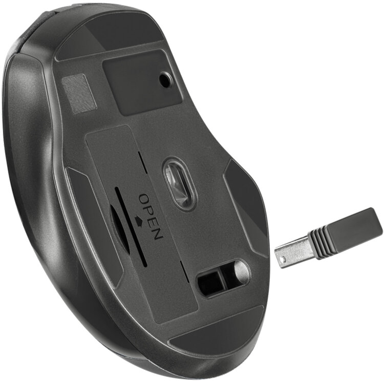 Мышь беспроводная DEFENDER Prime MB-053, USB, 5 кнопок + 1 колесо-кнопка, оптическая, черная, 52053, 513822
