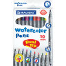 Фломастеры двусторонние BRAUBERG "PREMIUM" "DUAL-TIP", 10 шт., 10 цветов, два наконечника, картонная коробка с европодвесом, 151946, 151946