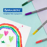 Фломастеры двусторонние BRAUBERG "PREMIUM" "DUAL-TIP", 10 шт., 10 цветов, два наконечника, картонная коробка с европодвесом, 151946, 151946