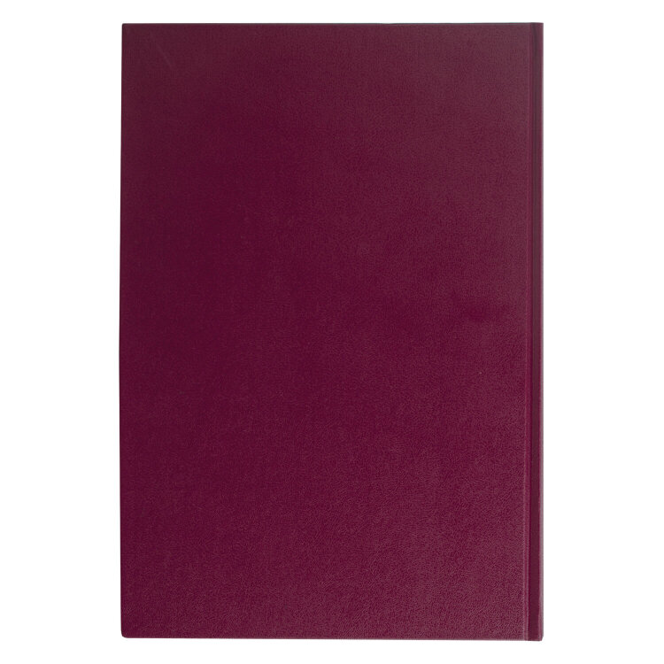 Книга учета 96 л., клетка, твердая, бумвинил, блок офсет, А4 200х290 мм, BRAUBERG, бордовая, 130224, 130224