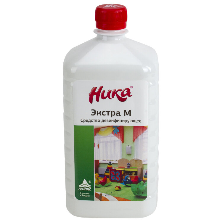 Средство дезинфицирующее 1 л, НИКА "ЭКСТРА М", 601600