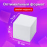 Блок для записей в боксе, 9х9х9 см, плотность 80 г/м2, белизна 95-98%, BRAUBERG, 122223, 122223