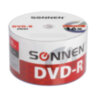 Диски DVD-R SONNEN 4,7 Gb 16x Bulk (термоусадка без шпиля), КОМПЛЕКТ 50 шт., 512574, 512574