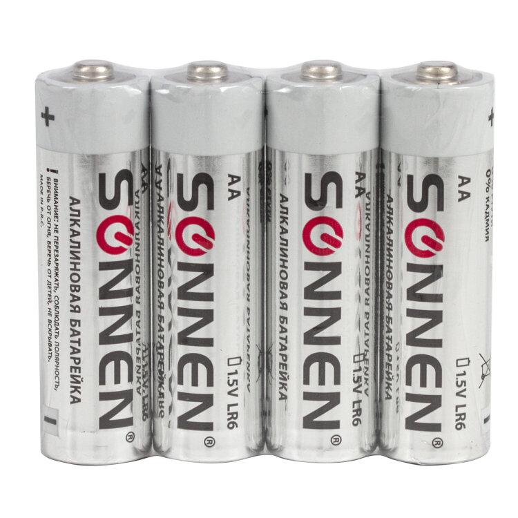 Батарейки КОМПЛЕКТ 30 (20+10) шт., SONNEN Alkaline, AA+ААА (LR6+LR03), в коробке, 455097, 455097