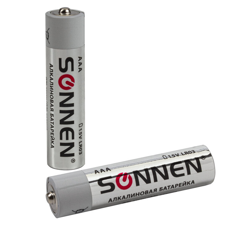 Батарейки КОМПЛЕКТ 30 (20+10) шт., SONNEN Alkaline, AA+ААА (LR6+LR03), в коробке, 455097, 455097