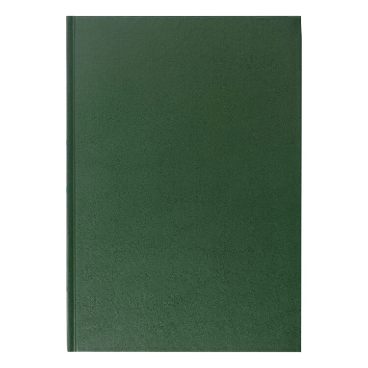 Книга учета 96 л., клетка, твердая, бумвинил, блок офсет, А4 200х290 мм, BRAUBERG, зеленая, 130222, 130222