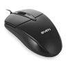 Мышь проводная SVEN RX-112, USB, 2 кнопки+1 колесо-кнопка, оптическая, черная, SV-03200112UB, 512587