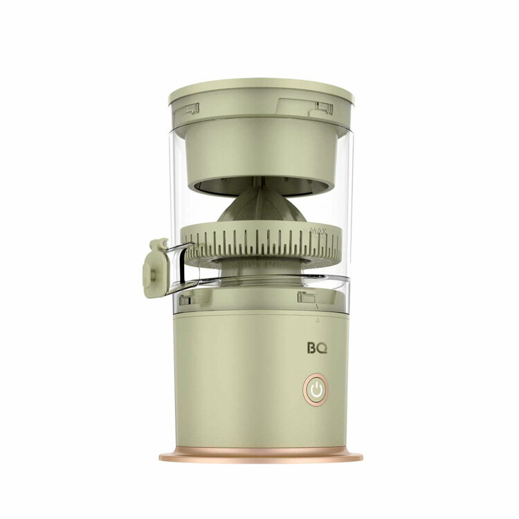 Соковыжималка для цитрусовых аккумуляторная BQ (БИ-КЬЮ) J3000, 45 Вт, стакан 0,2 л, пластик, зеленая, 86196906, 457526