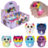 Игрушка-антистресс "Глазастый сквиш. Аксолотль", 8х9 см, ассорти 6 видов, 1TOY, Т26168, 12 штук, 666394