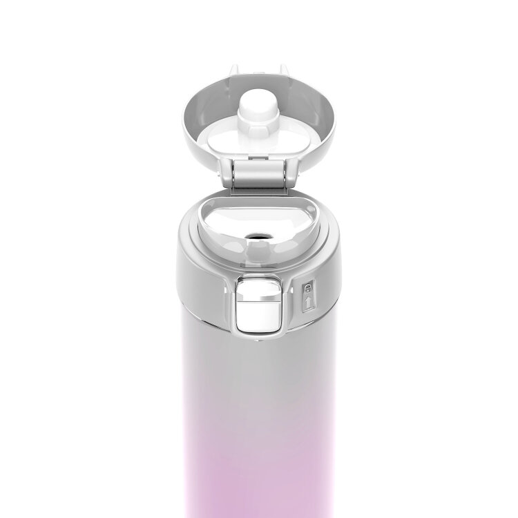 Термокружка 420 мл JOYLUX (ДЖОЙЛЮКС) ULTRA GRADIENT, нержавеющая сталь SUS304, белый/розовый, 700276, 700276
