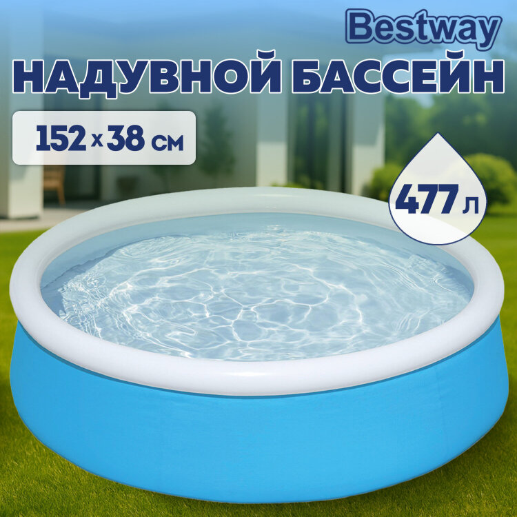 Надувной бассейн детский "My First Pool" 152х38 см, 477 л, от 2 лет, BESTWAY,57241, 680133