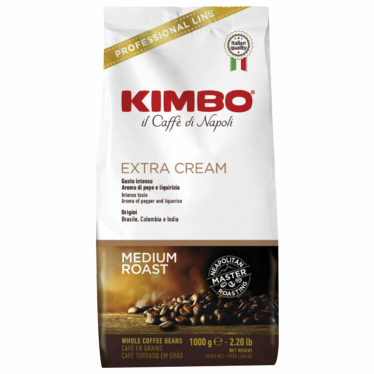 Кофе в зернах KIMBO "Extra Cream" 1 кг, ИТАЛИЯ, 621200