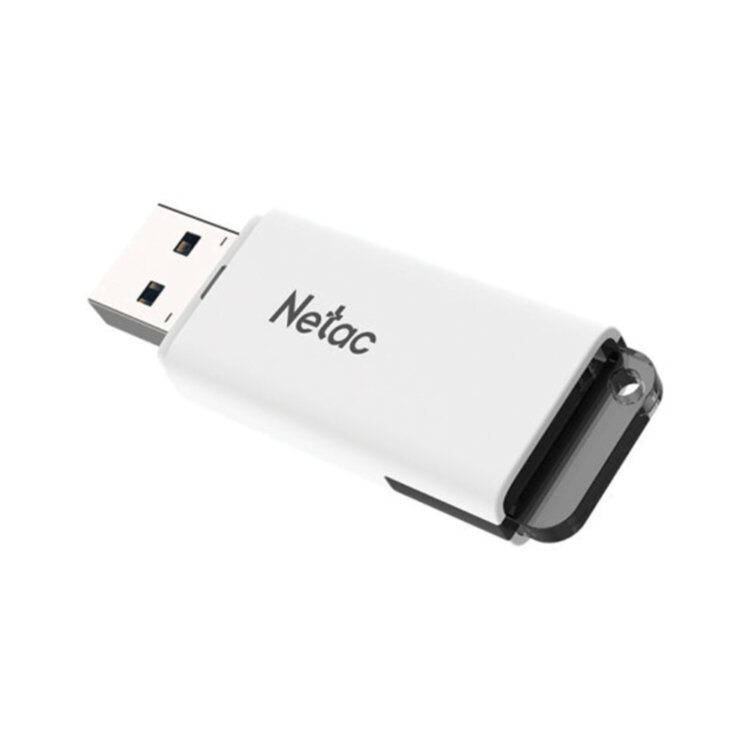Флеш-диск 16 GB NETAC U185, USB 2.0, белый, NT03U185N-016G-20WH, 513702
