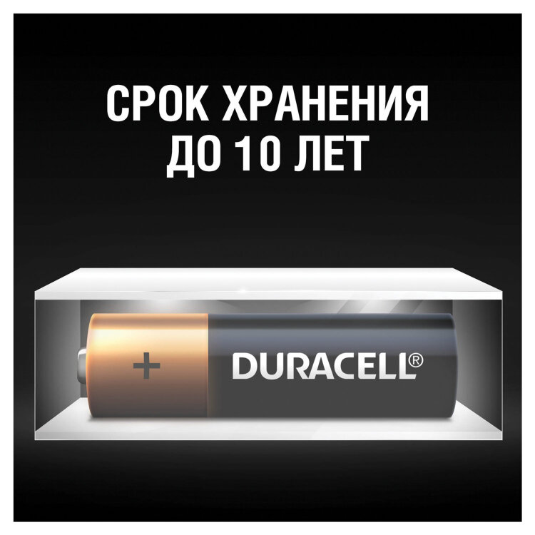 Батарейки КОМПЛЕКТ 4 шт., DURACELL Basic ОРИГИНАЛ, AA (LR6, 15А), алкалиновые, пальчиковые, MN 1500 АА LR6, 450402