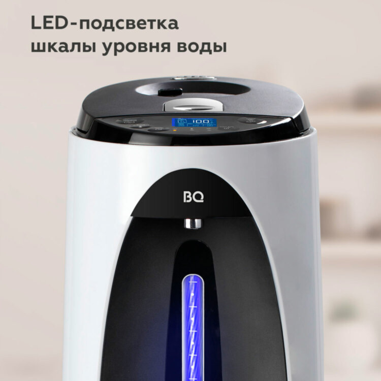 Термопот на 5 литров, 2 режима подачи воды BQ (БИ-КЬЮ) TP501, 1400 Вт, 12 температурных режимов, пластик, 86194531, 457534