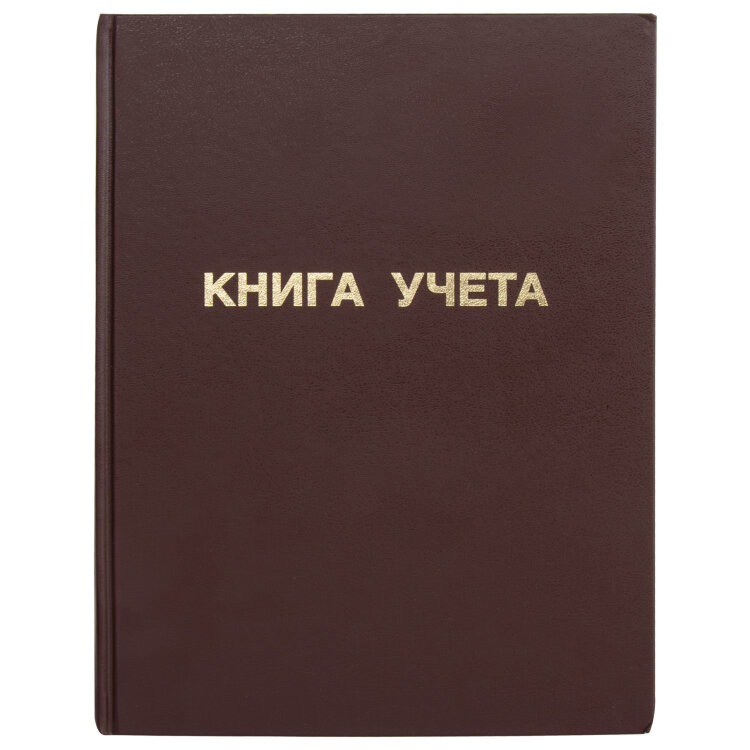 Книга учета 96 л., клетка, твердая, бумвинил, блок офсет, А4 210х265 мм, STAFF, 130042, 130042