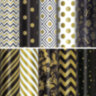 Бумага упаковочная подарочная мелованная "Golden pattern", 70x100 см, 10 дизайнов ассорти, ЗОЛОТАЯ СКАЗКА, 591912, 50 шт., 591912