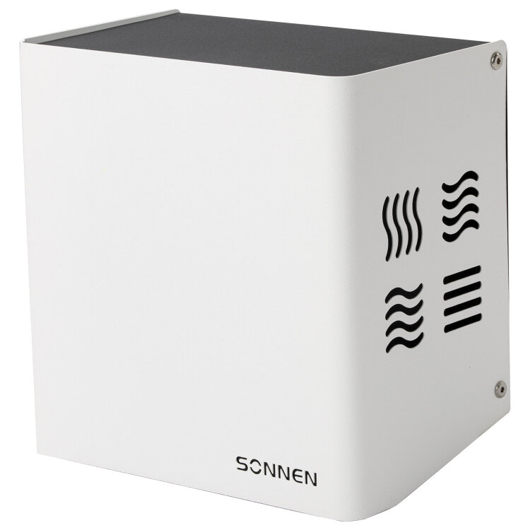 Сушилка для рук SONNEN HDR-1200W, 1200 Вт, производство РОССИЯ, антивандальная, сталь, белая, 701870, 701870