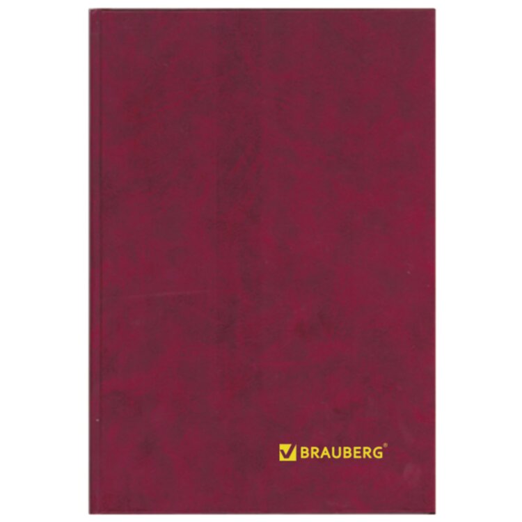 Книга учета 96 л., линия, твердая, бумвинил, блок офсет, А4 200х290 мм, BRAUBERG, 130070, 130070