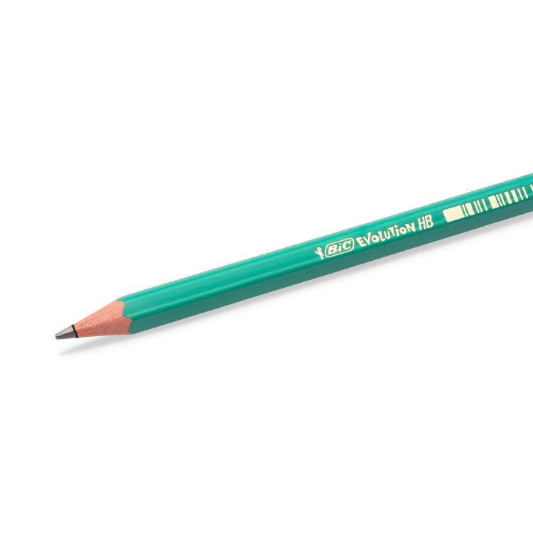 Карандаш чернографитный BIC, 1 шт., "Evolution", HB, корпус зеленый, 8803112, 60 штук, 180093