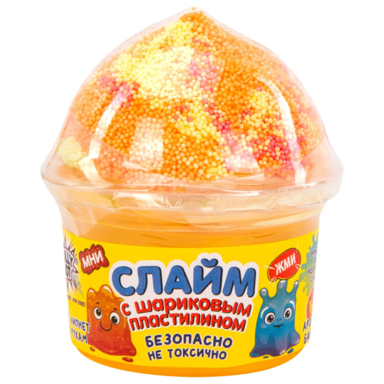 Слайм + шариковый пластилин, 115 г, ассорти 6 видов, JOLLY JOT (ДЖОЛЛИ ДЖОТ), 665949, 12 штук, 665949