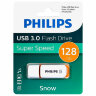 Флеш-диск 128 GB PHILIPS SNOW, разъем USB 3.0, желтый, FM12FD75B/97, 514086