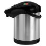 Термопот SONNEN TP-28, 3 л, 900 Вт, 1 температурный режим, ручной насос, сталь, черный/серебро, 456712, 456712