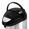 Термопот SONNEN TP-28, 3 л, 900 Вт, 1 температурный режим, ручной насос, сталь, черный/серебро, 456712, 456712