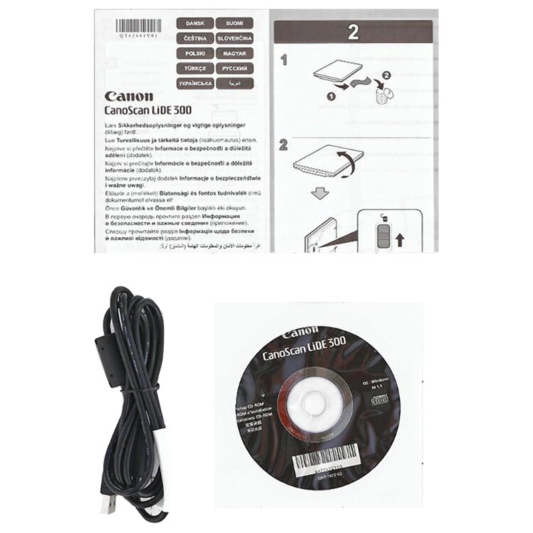 Сканер планшетный CANON CanoScan LiDE 300 А4, 2400х4800, 48 bit, 2995C010, 354315