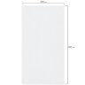 Салфетка из МИКРОФИБРЫ 40х80 см, WHITE ULTRA DENSE OVERLOCK, белая, 280 г/м2, LAIMA HOME, 608227, 608227